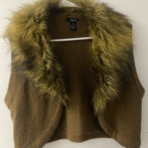 Women brown vest